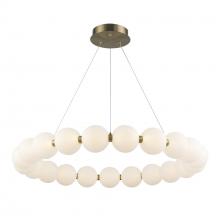 Trans Globe MDN-1592 AG - 33" LED PENDANT-PEARL RING-MED